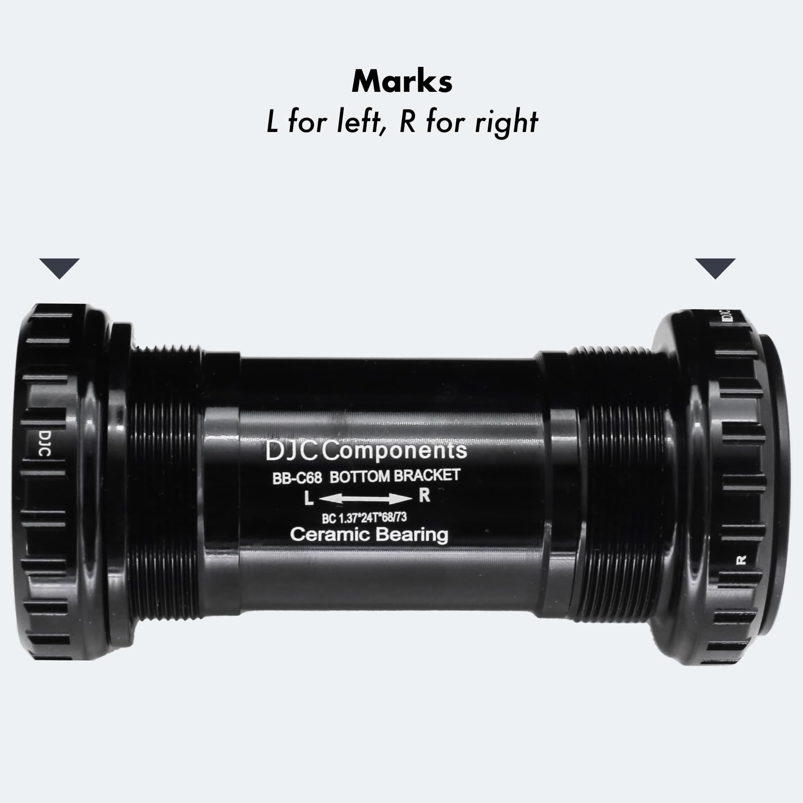 Amazon | DJC バイク セラミックベアリング ダブ ボトムブラケット 68